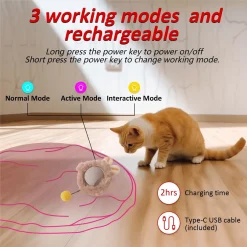 Fast Rolling in Pouch Hide and Seek Kitten Toy - Image 5