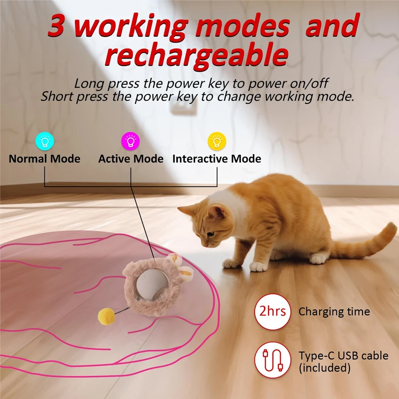 Fast Rolling in Pouch Hide and Seek Kitten Toy - Image 5