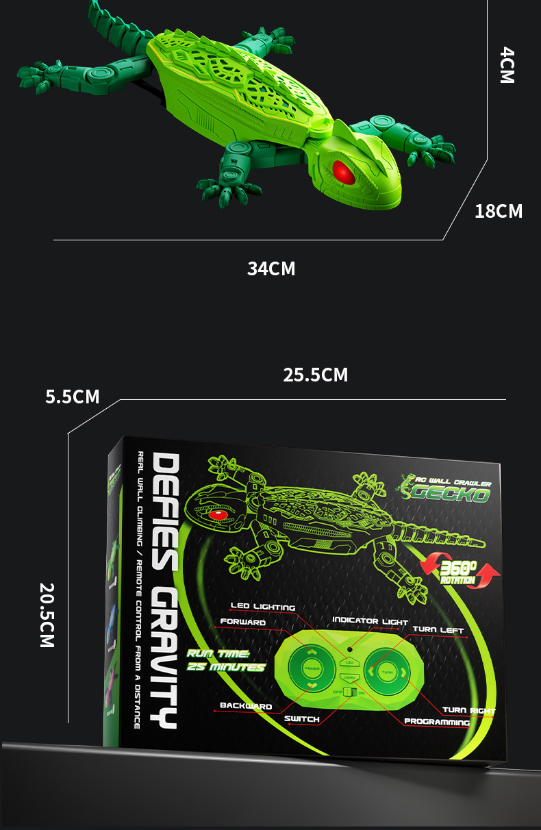 Wall-Climbing Remote-Controlled Lizard Cat Toy - Image 10