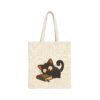 Vintage Cat Tote Bag – Funny Distracted Cat Reading